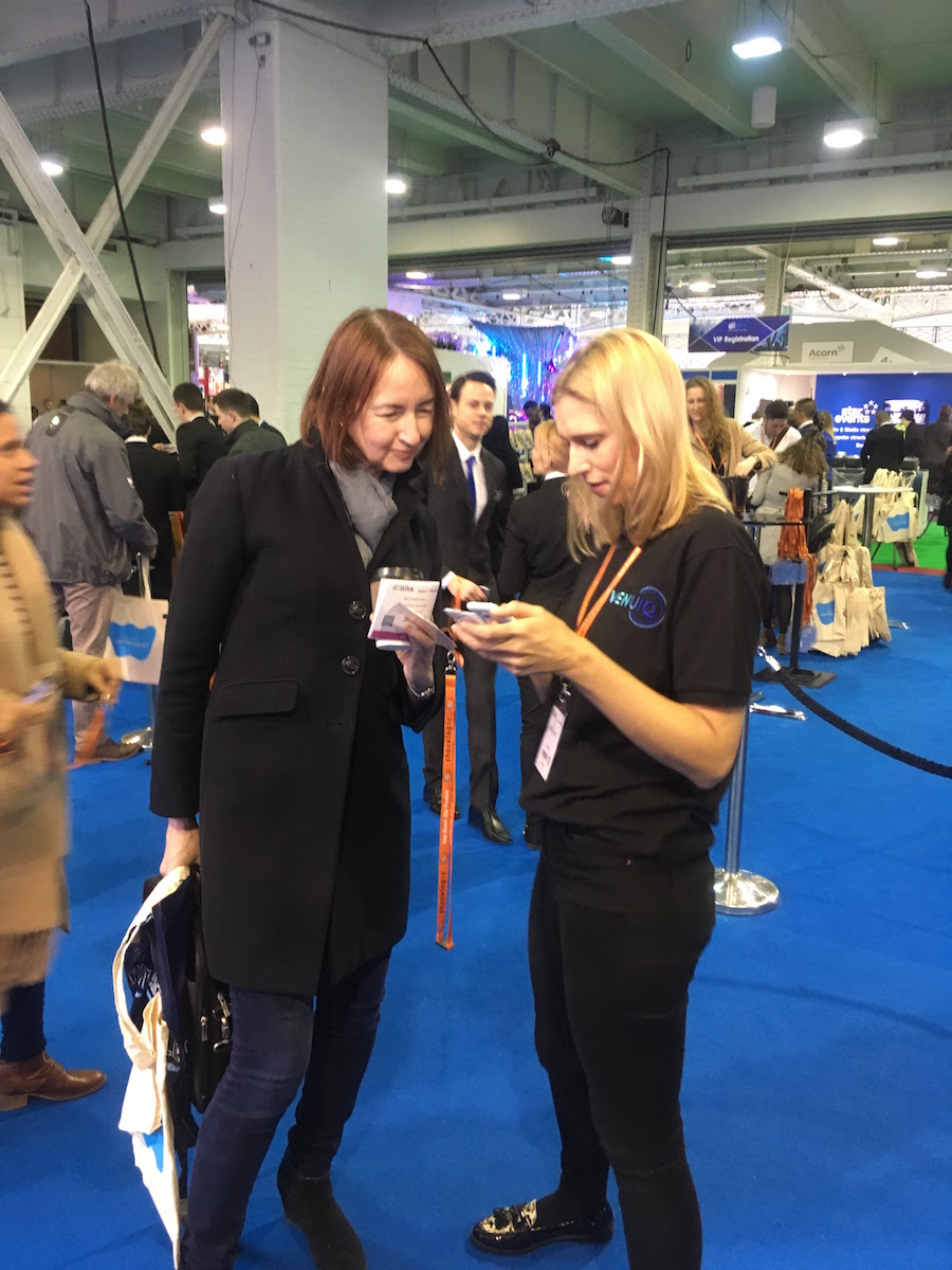 Scanning lanyards at Confex 2017