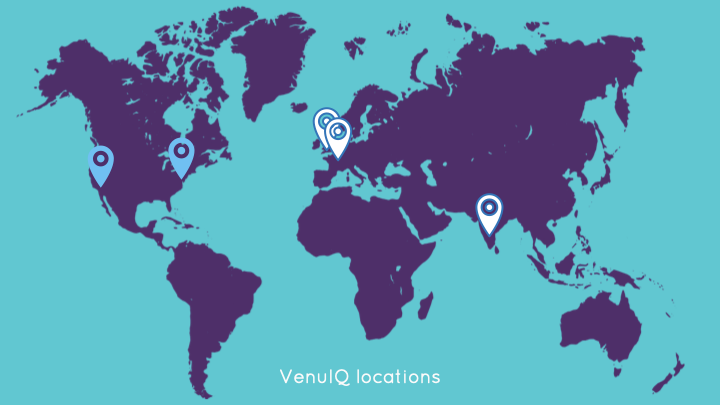 VenuIQ map of locations