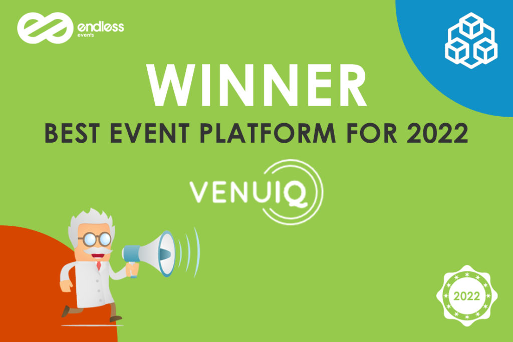 Endless events winner Best Event Platform for 2022 - VenuIQ