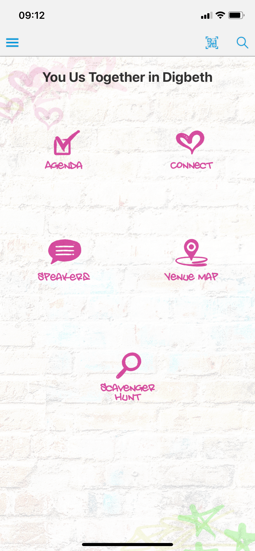 You Us Together in Digbeth menu in the event app by VenuIQ