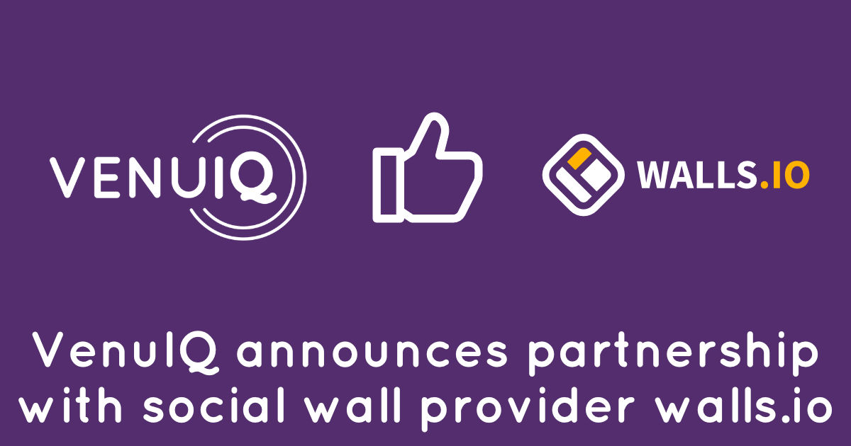 VenuIQ announce partnership with social wall provider walls.io