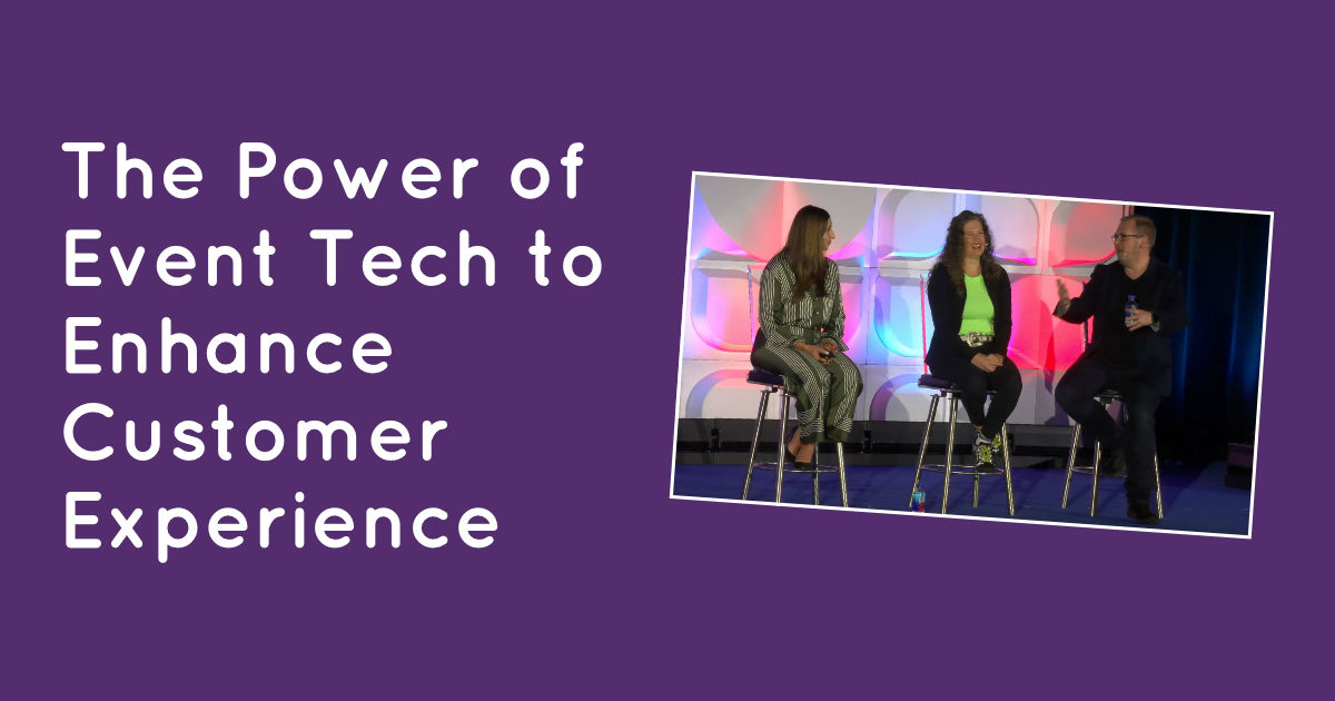 The Power of Event Tech - talk by Oliver Rowe and Heather Dow at Connect Spring Marketplace 2024 Vegas. Cover graphic for blog post.